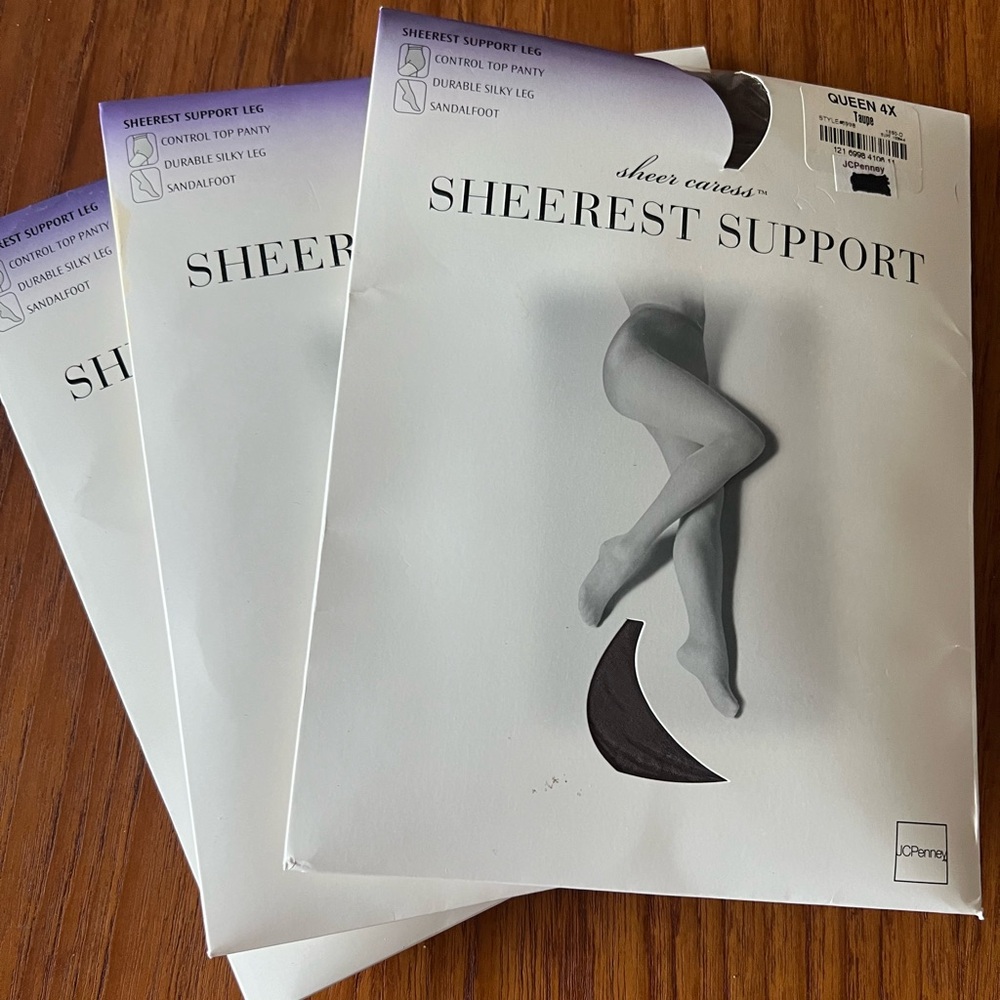 Sheer Caress Sheerest Support Queen/4X